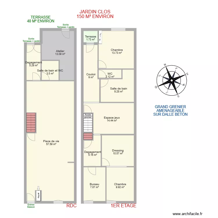 BENOIT ROSIERES. Plan de 