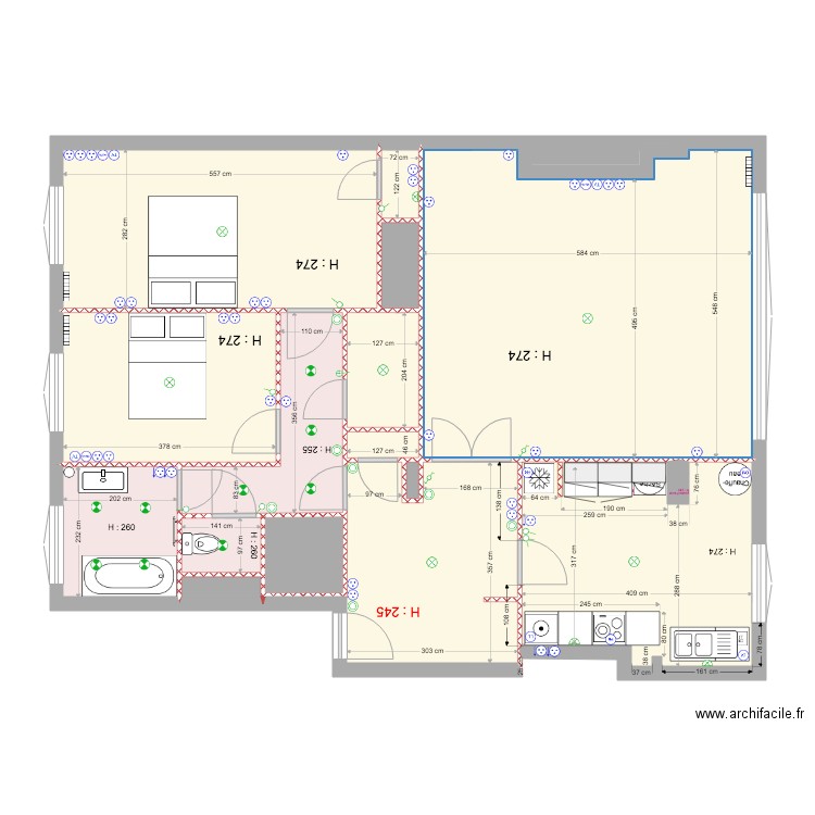 cuisine SCI N2. Plan de 0 pièce et 0 m2