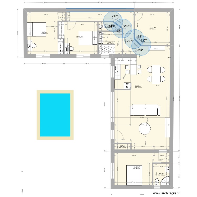 blot. Plan de 0 pièce et 0 m2