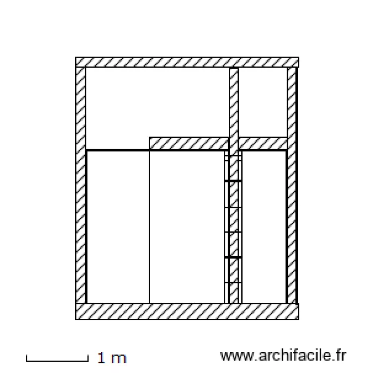 Local modif coupe. Plan de 