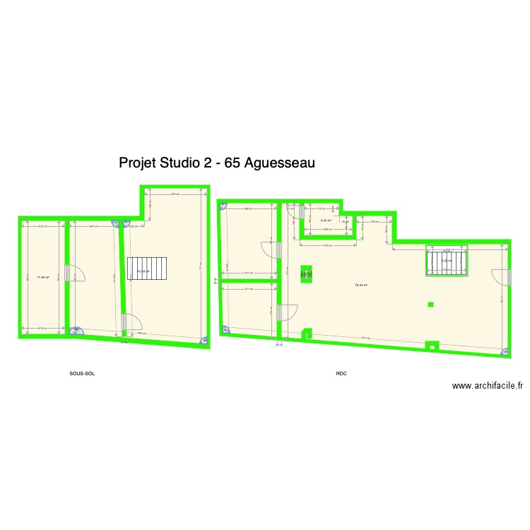 Restau 65. Plan de 0 pièce et 0 m2