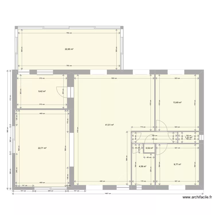 Maison transformations. Plan de 