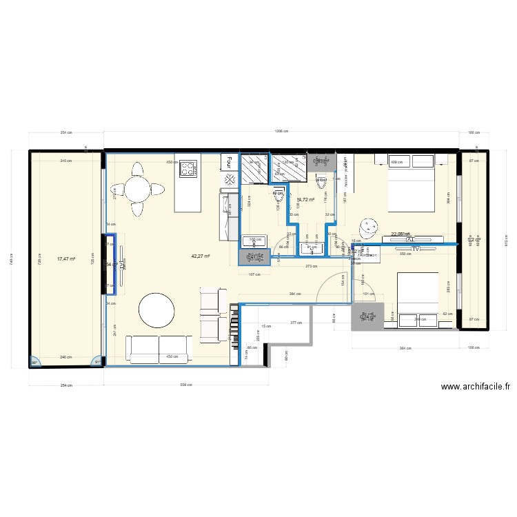 49 av de la Croix des Gardes chez moi. Plan de 10 pièces et 94 m2