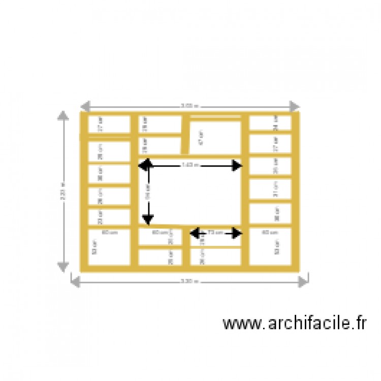 Bibliothèque. Plan de 0 pièce et 0 m2