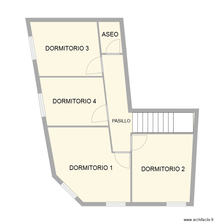 TAUSTE CASTEJON VALDEJASA P1. Plan de 6 pièces et 49 m2