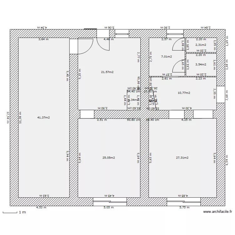 nods rez de chauss&eacute;e. Plan de 
