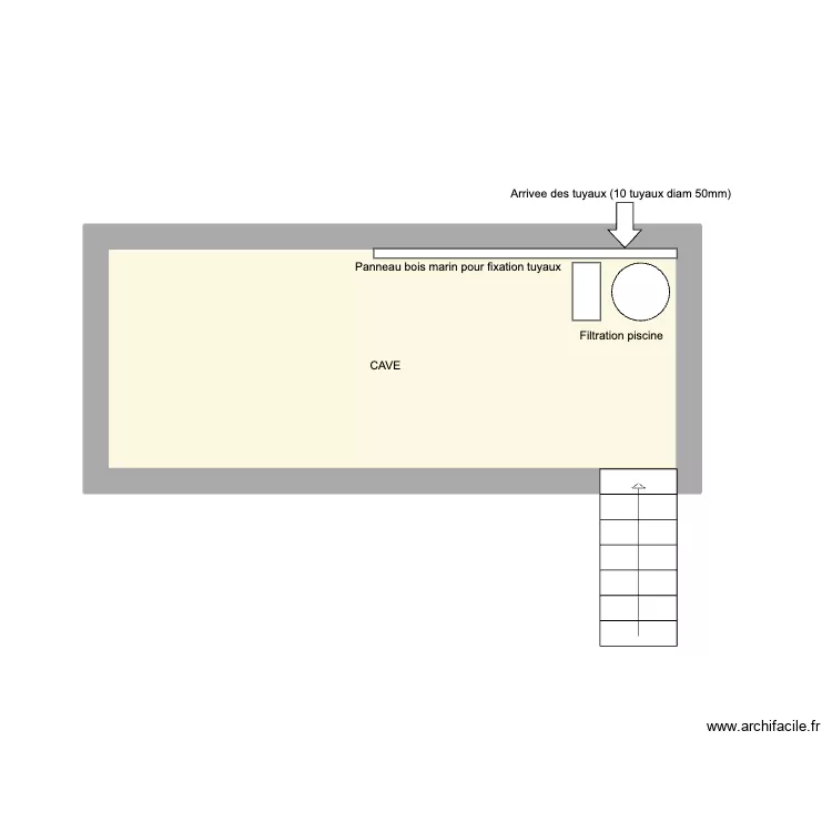 Plan Andeng. Plan de 1 pièce et 14 m²