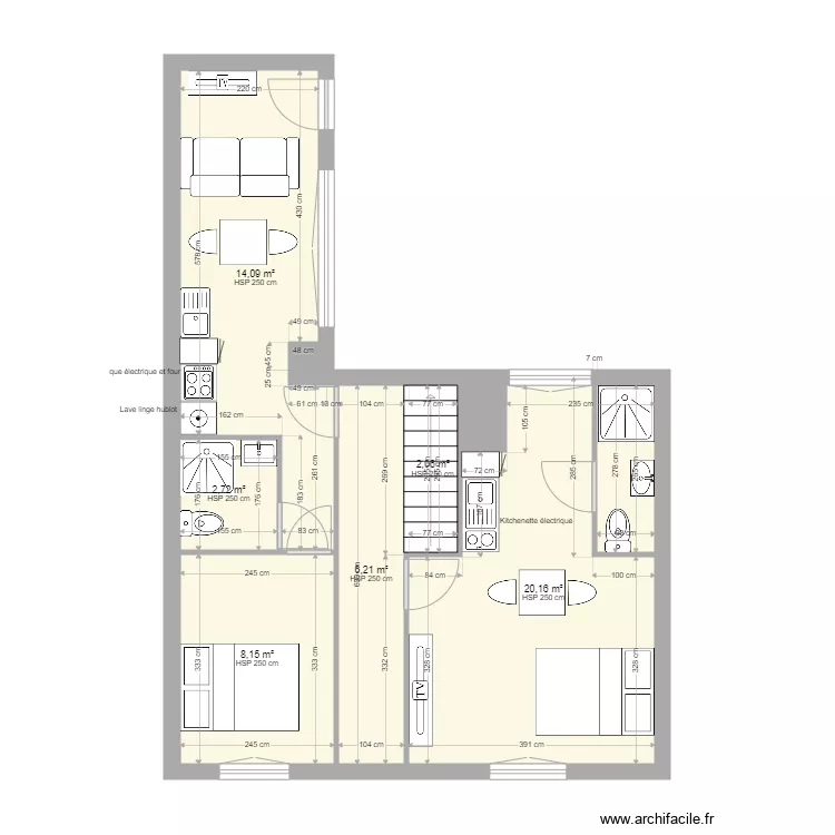 CHEREL BLOIS AMENAGEMENT RDC. Plan de 