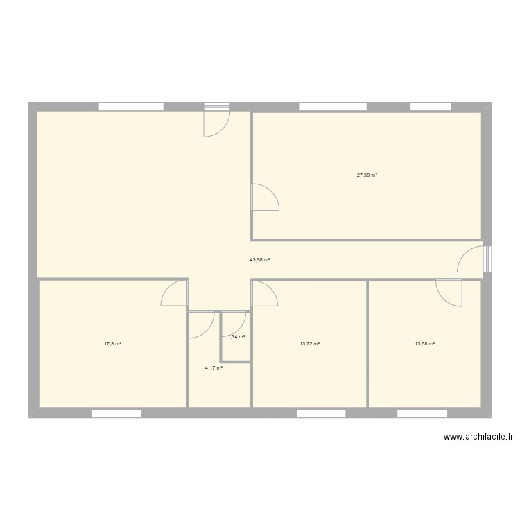 Maison 1.5. Plan de 7 pièces et 204 m2