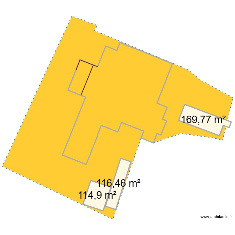 amélioration aeration  logettes batiment + stockage semences. Plan de 3 pièces et 401 m2