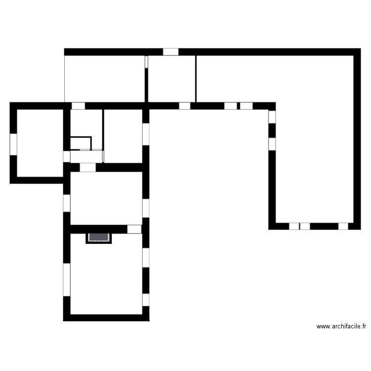 Parizot  EDL. Plan de 9 pièces et 190 m2