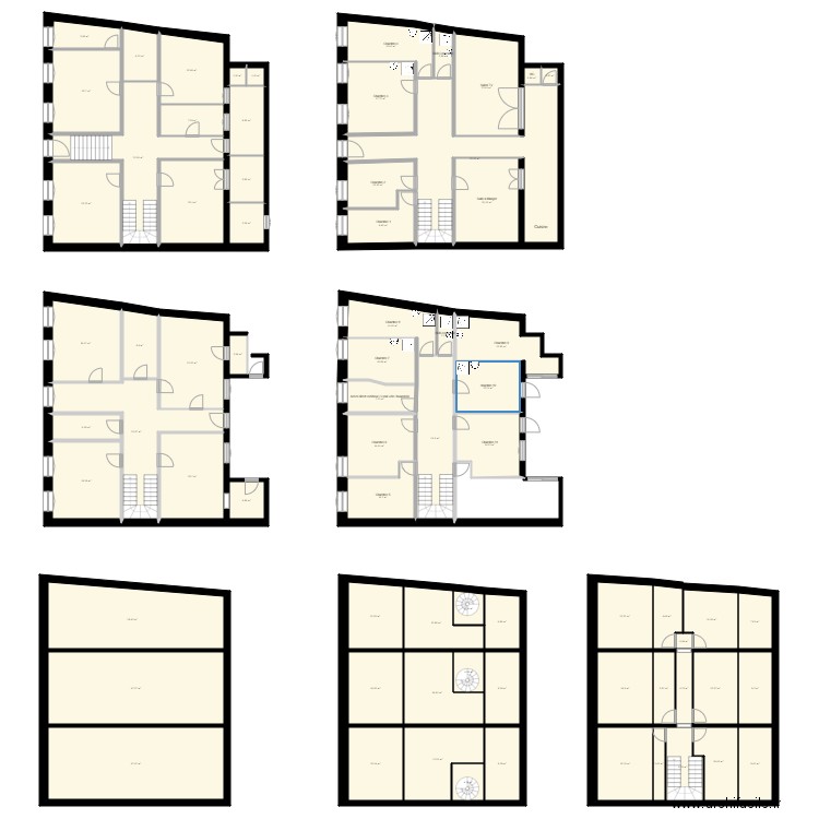 CATROS bis 3. Plan de 72 pièces et 954 m2