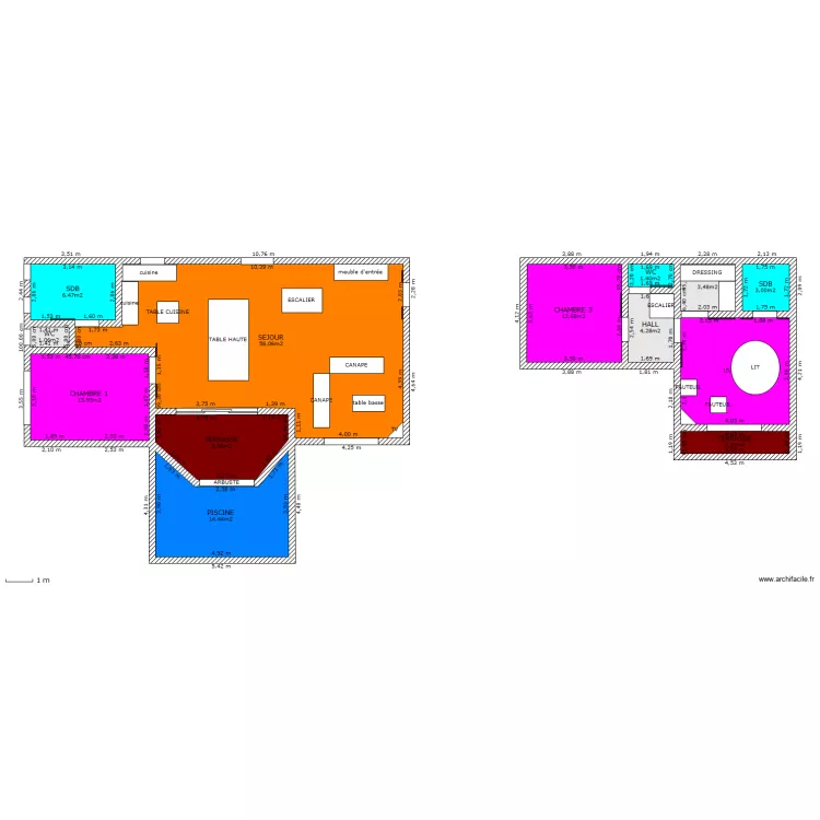 MAISON. Plan de 