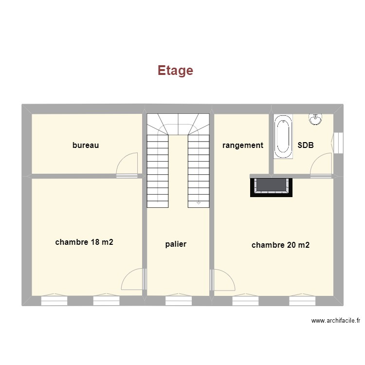 Chelan étage. Plan de 0 pièce et 0 m2