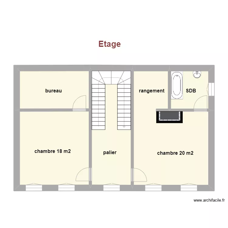 Chelan &eacute;tage. Plan de 