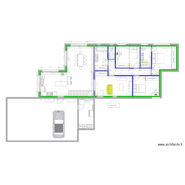 Vaunavey variante 1. Plan de 0 pièce et 0 m2