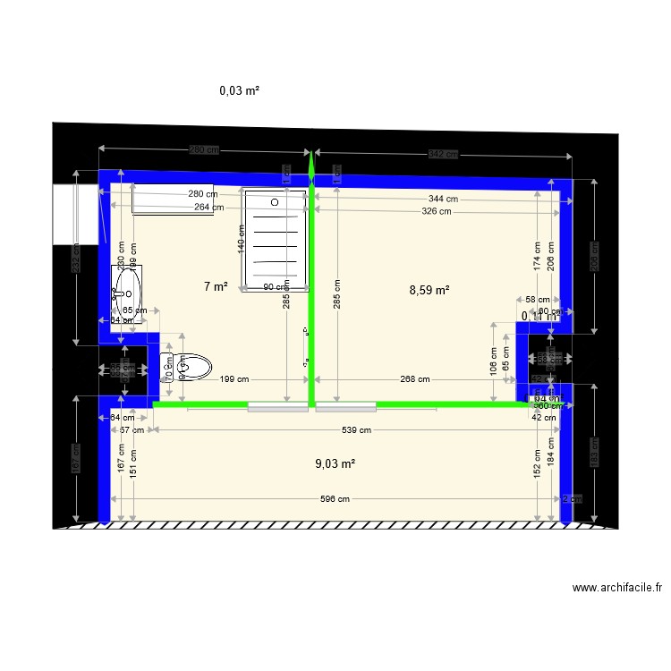 Burlet 2021. Plan de 6 pièces et 25 m2