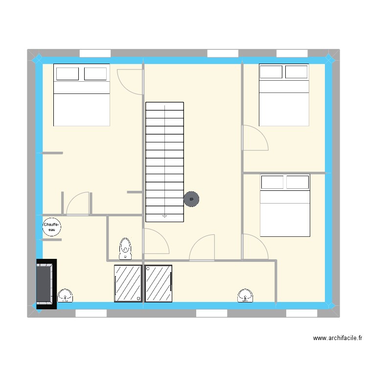 1er. Plan de 14 pièces et 67 m2