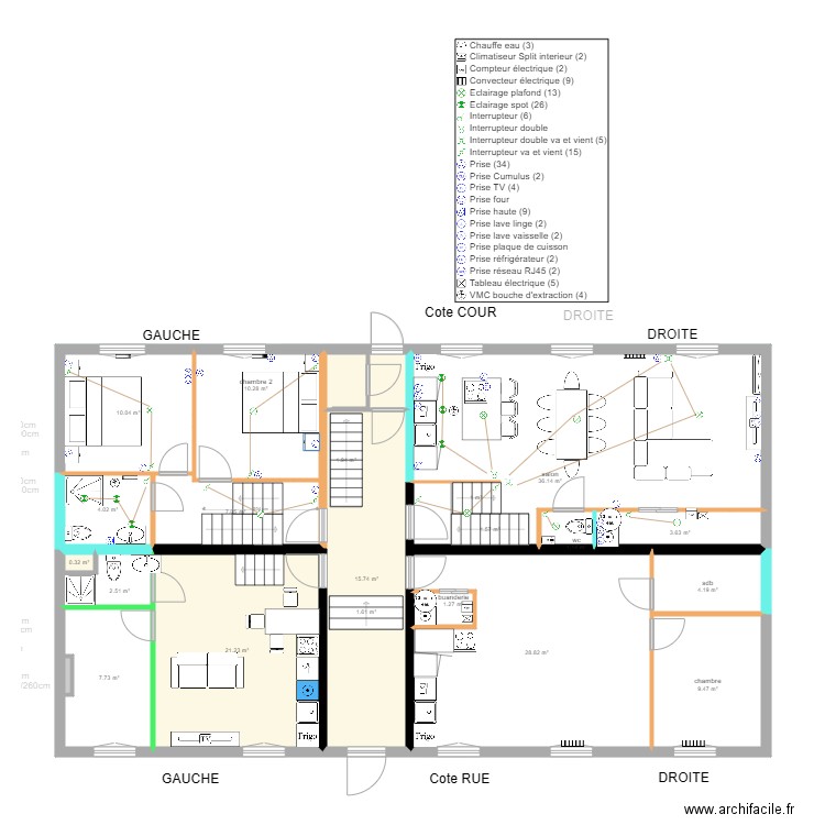 bayard final V7 electricite. Plan de 0 pièce et 0 m2