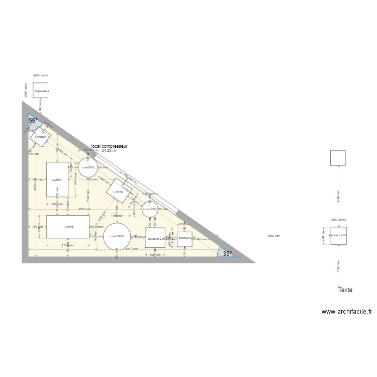 cibox. Plan de 0 pièce et 0 m2