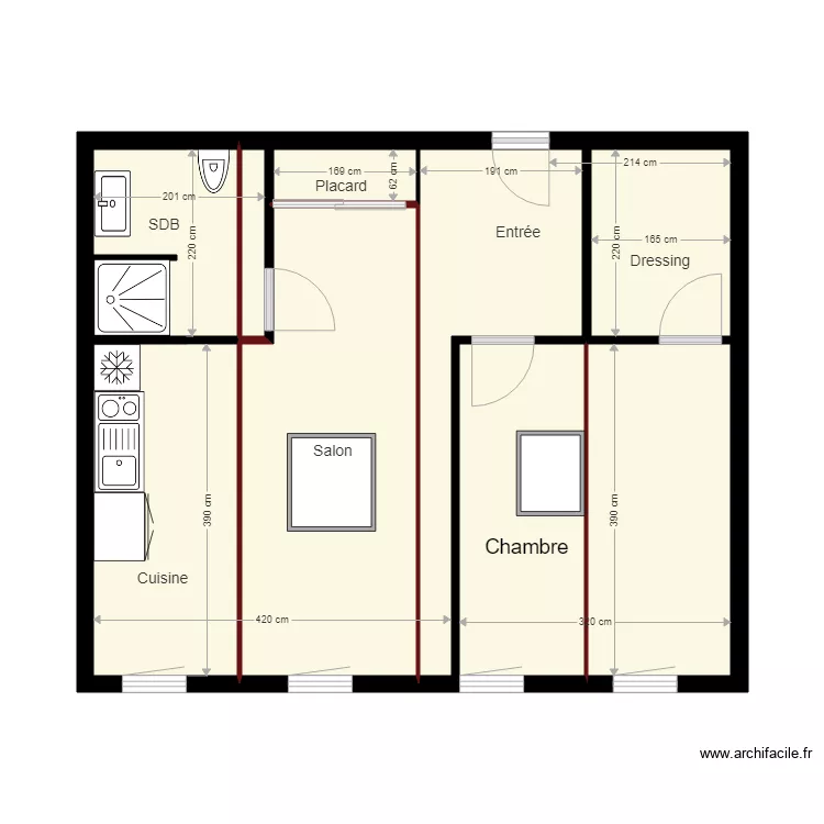 Plan T2 Graulhet. Plan de 