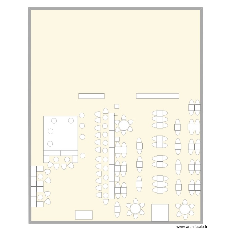 la suite. Plan de 1 pièce et 489 m2