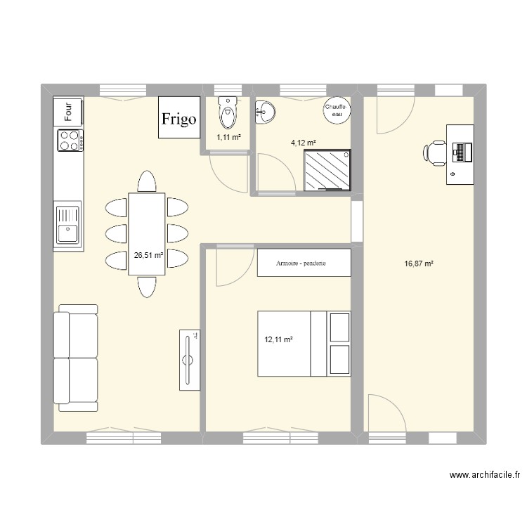 maison plan initial. Plan de 0 pièce et 0 m2