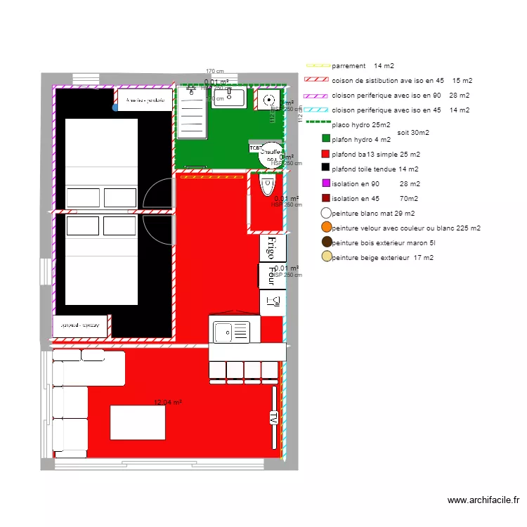 villa cap placo. Plan de 