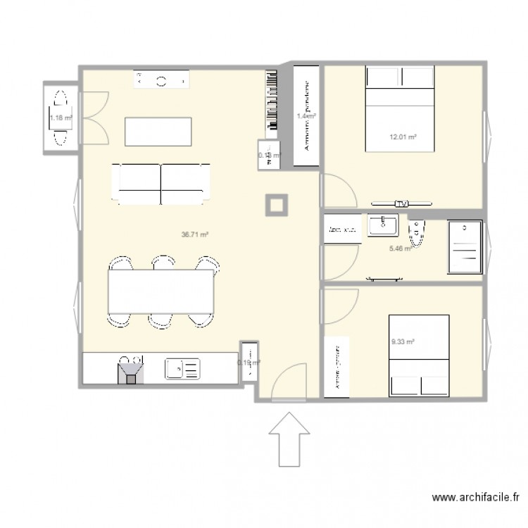 Plan cours napoléon. Plan de 0 pièce et 0 m2