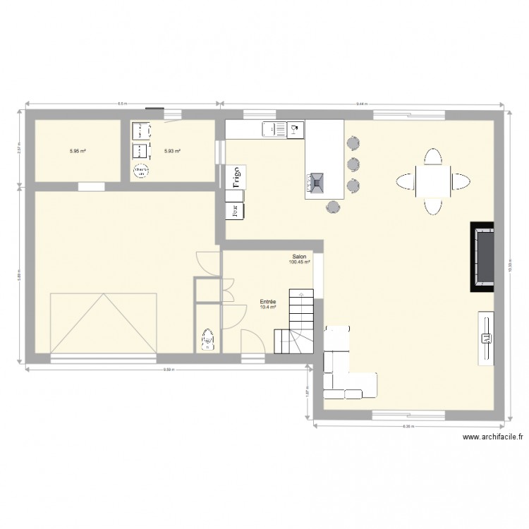 Maison. Plan de 0 pièce et 0 m2