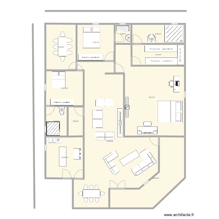 Maison Bké. Plan de 0 pièce et 0 m2 Maison Bké. Plan de 0 pièce et 0 m2