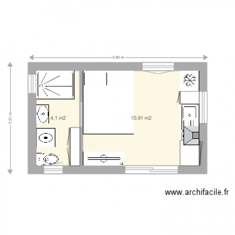 chalet Thierry 20 m2. Plan de 0 pièce et 0 m2