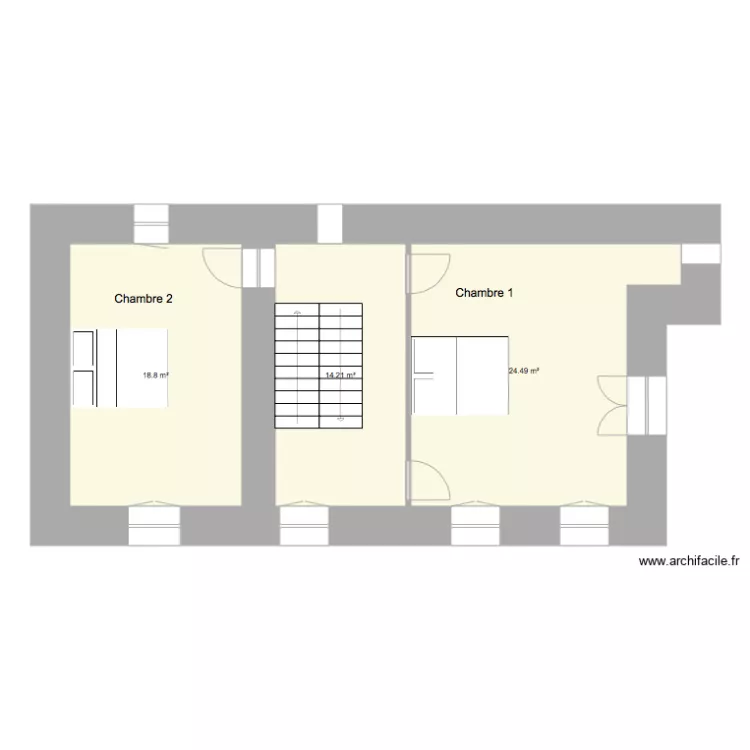 Quettehou &eacute;tage 1. Plan de 