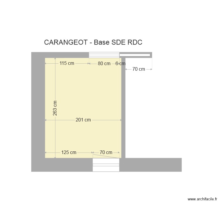 Base SDE RDC. Plan de 0 pièce et 0 m2