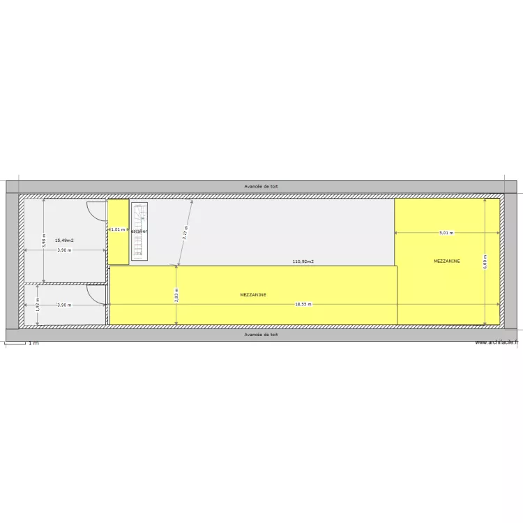 Etage 100e. Plan de 
