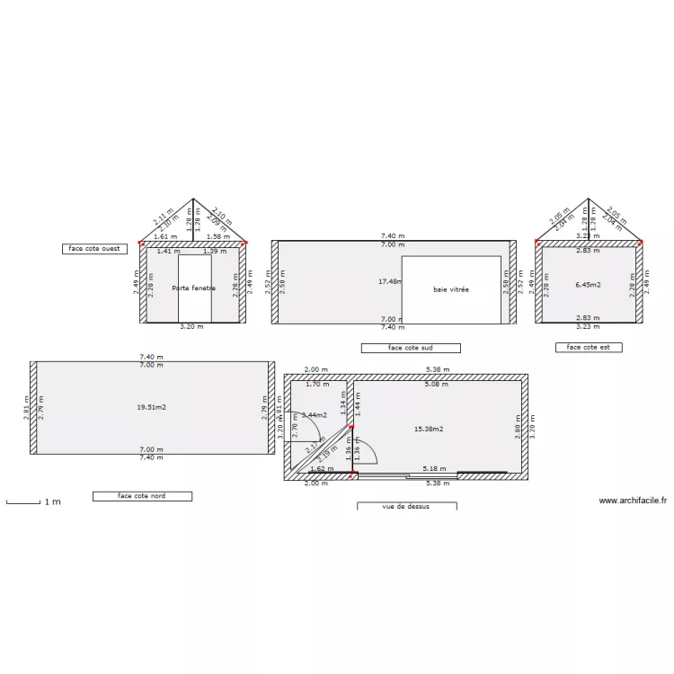 POOL HOUSE JFR 3. Plan de 
