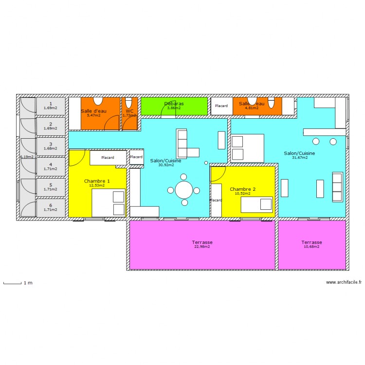 Résidence Les Alpilles. Plan de 0 pièce et 0 m2