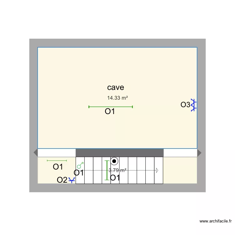 cave hurlevent . Plan de 
