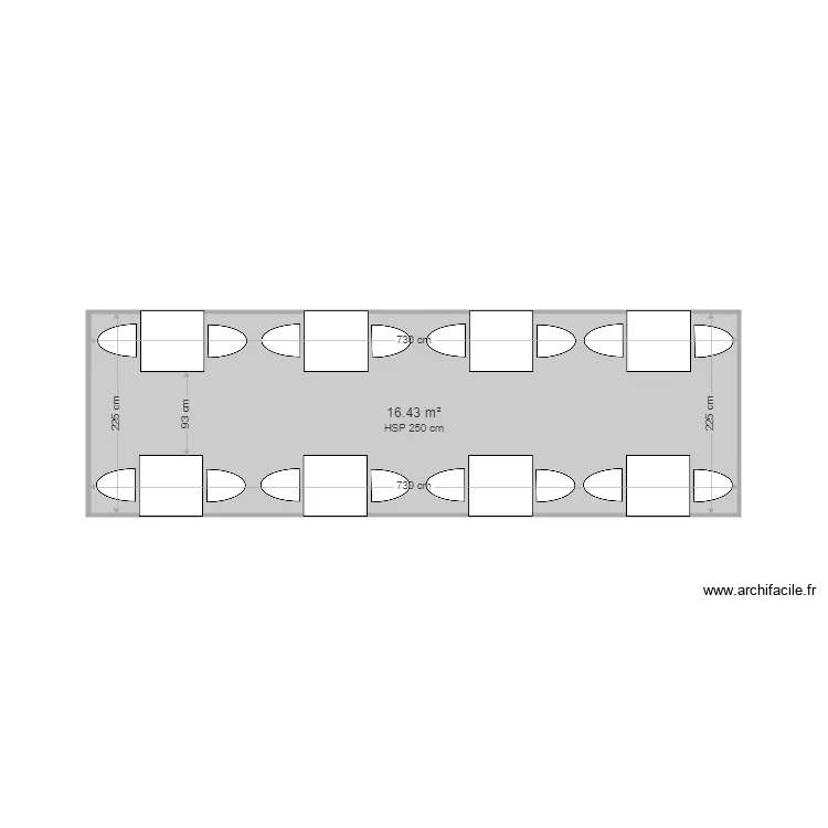 TERRASSE VH. Plan de 