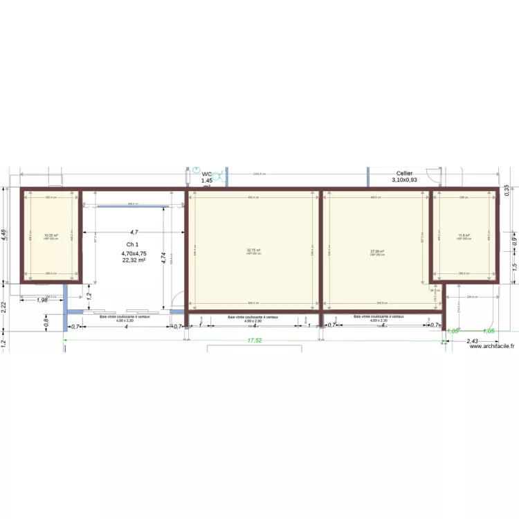 Villa CAFOP II. Plan de 