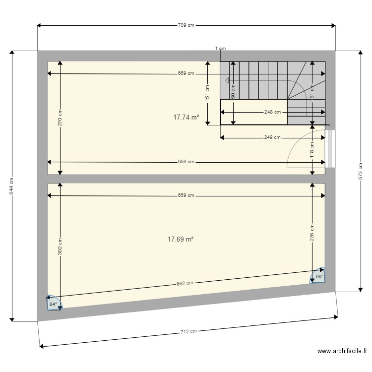 Plan étage 2 aprés travaux RbNB. Plan de 0 pièce et 0 m2