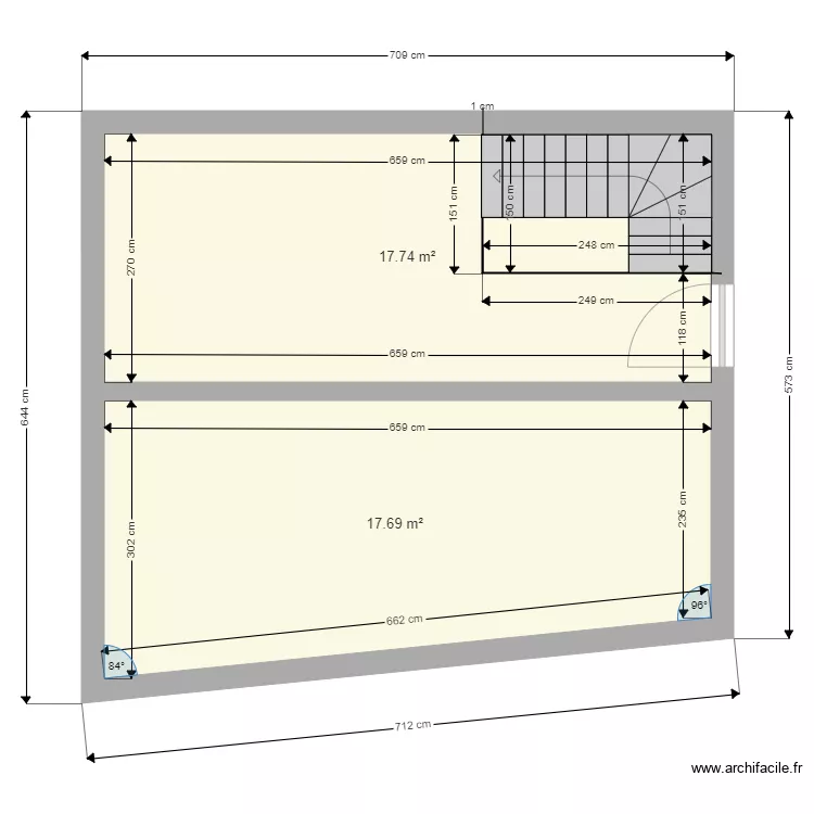 Plan étage 2 aprés travaux RbNB. Plan de Plan étage 2 aprés travaux RbNB. Plan de