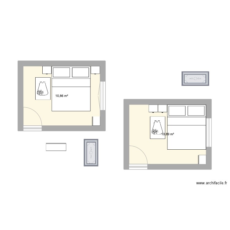 test2. Plan de 1 pièce et 11 m2