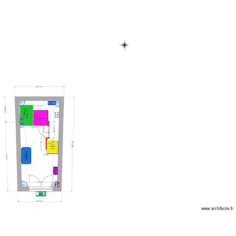 Projet laverie Grasse M Petturit Wilfried. Plan de 0 pièce et 0 m2