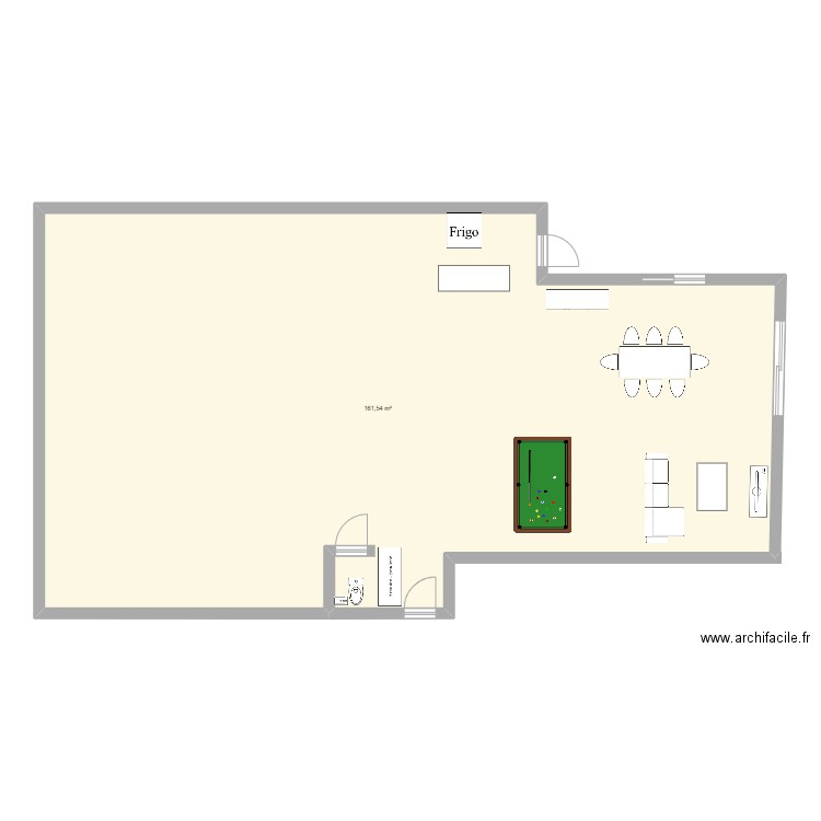 hostun. Plan de 1 pièce et 162 m2