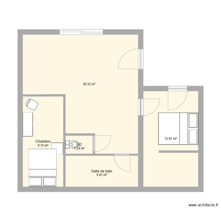 T3 option 2. Plan de 0 pièce et 0 m2