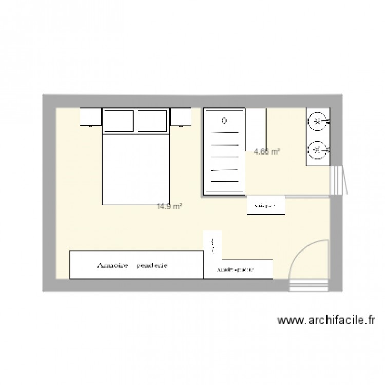 Suite parentale. Plan de 0 pièce et 0 m2