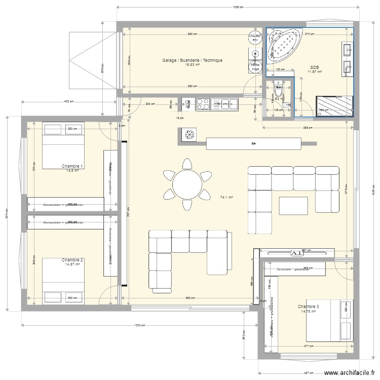 4 modules 160. Plan de 0 pièce et 0 m2