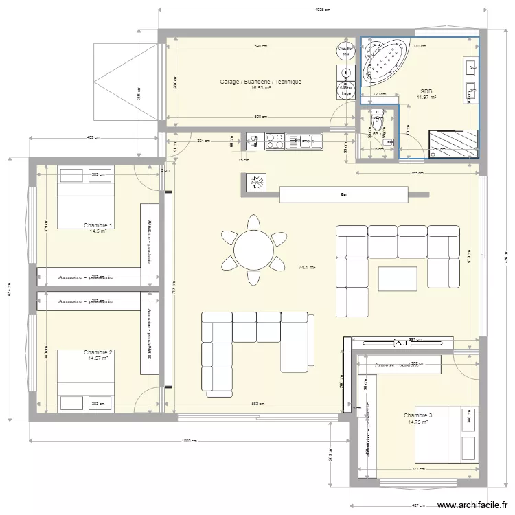 4 modules 160. Plan de 4 modules 160. Plan de