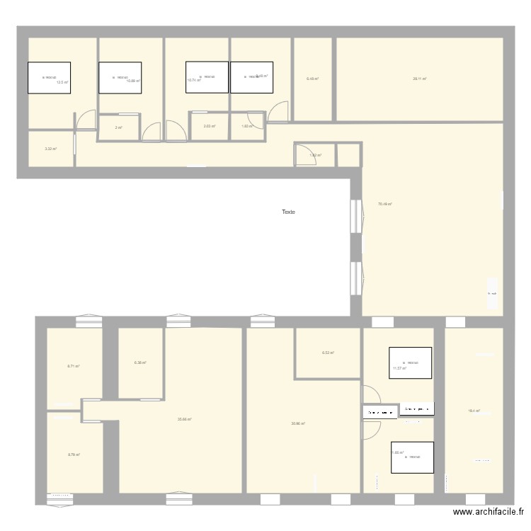 1ER ETAGE ESSAI. Plan de 0 pièce et 0 m2